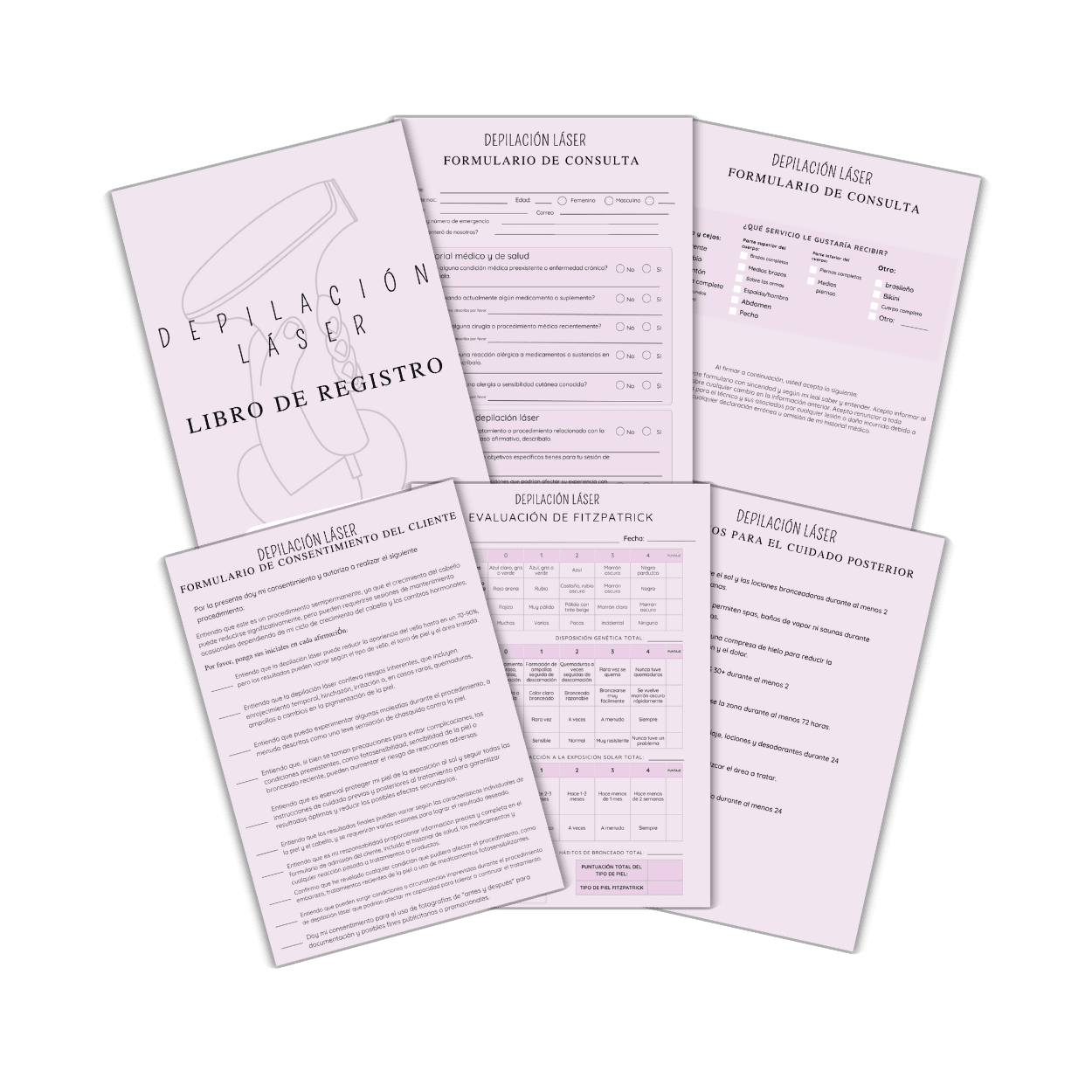 Formulario digital de depilación láser