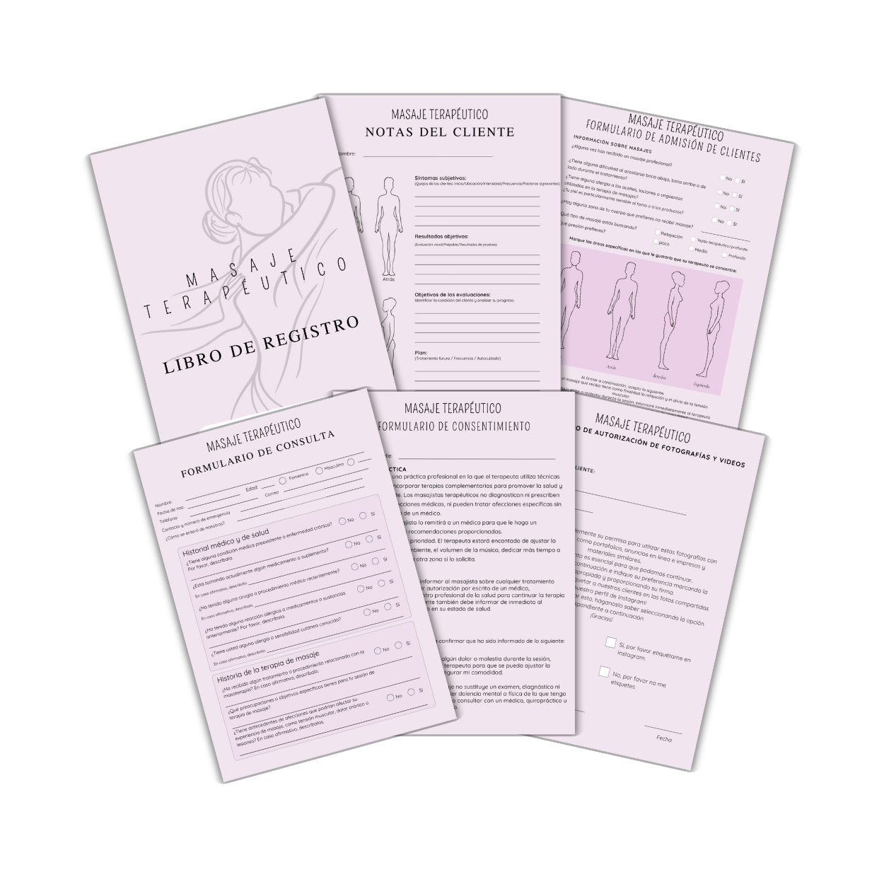 Formulario digital de Masaje Terapéutico
