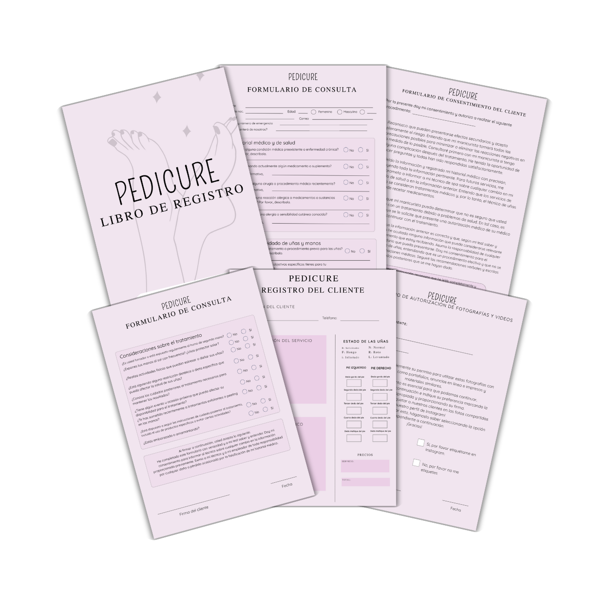 Formulario digital de Pedicure