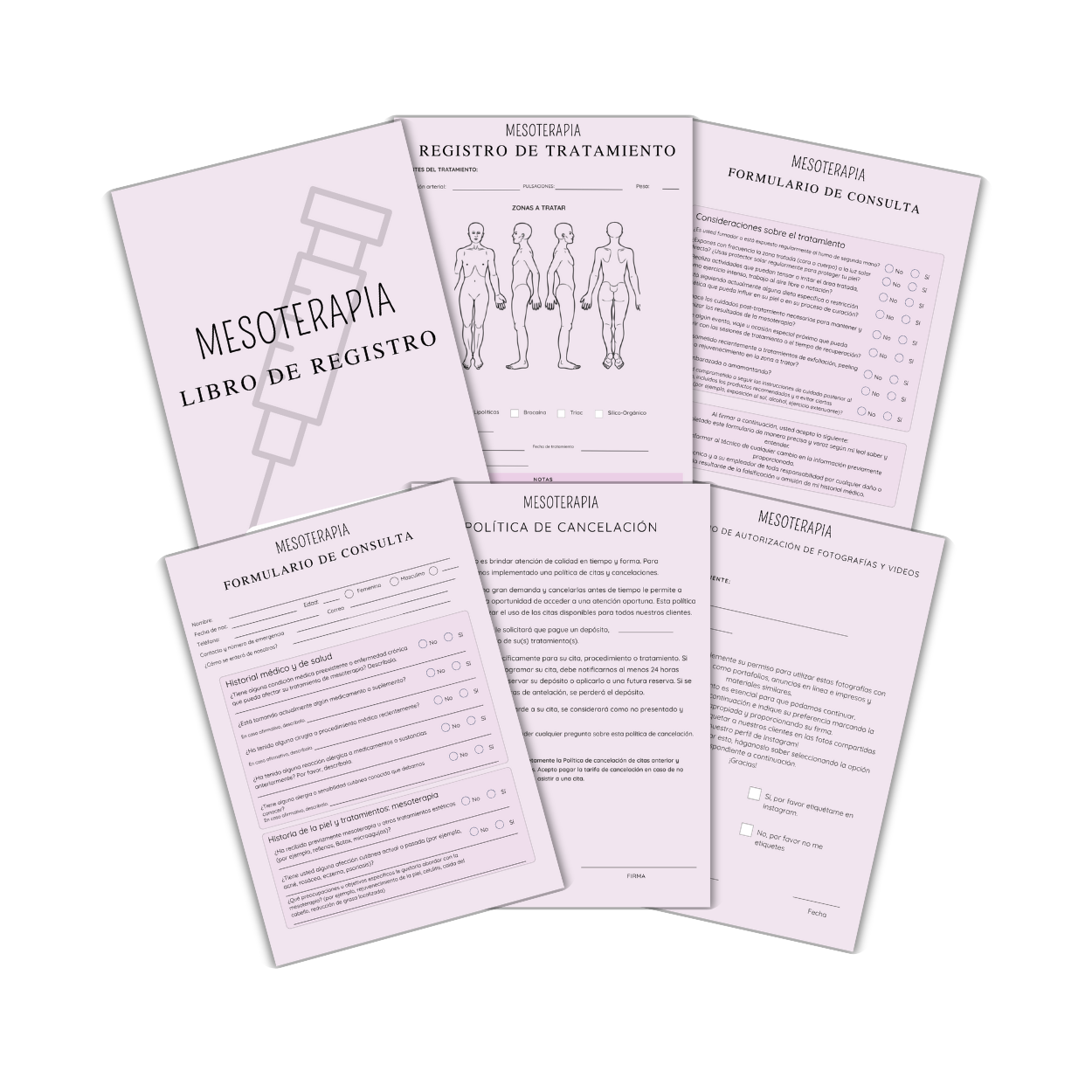 Formulario digital de Mesoterapia