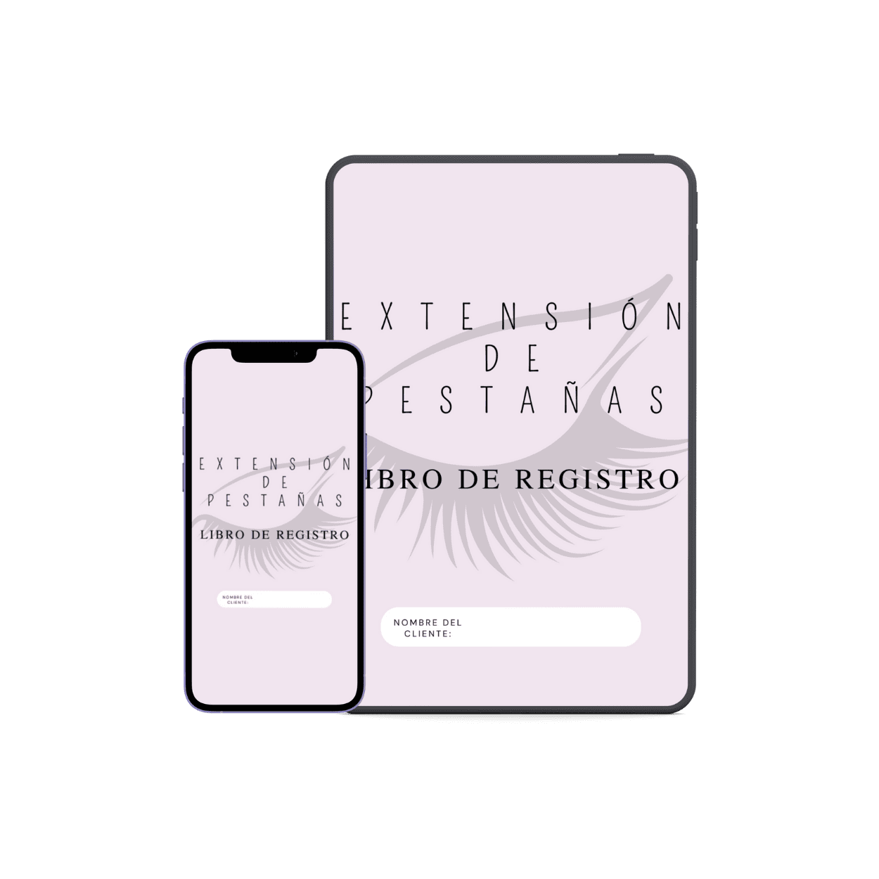 Formulario digital de extensión de pestañas