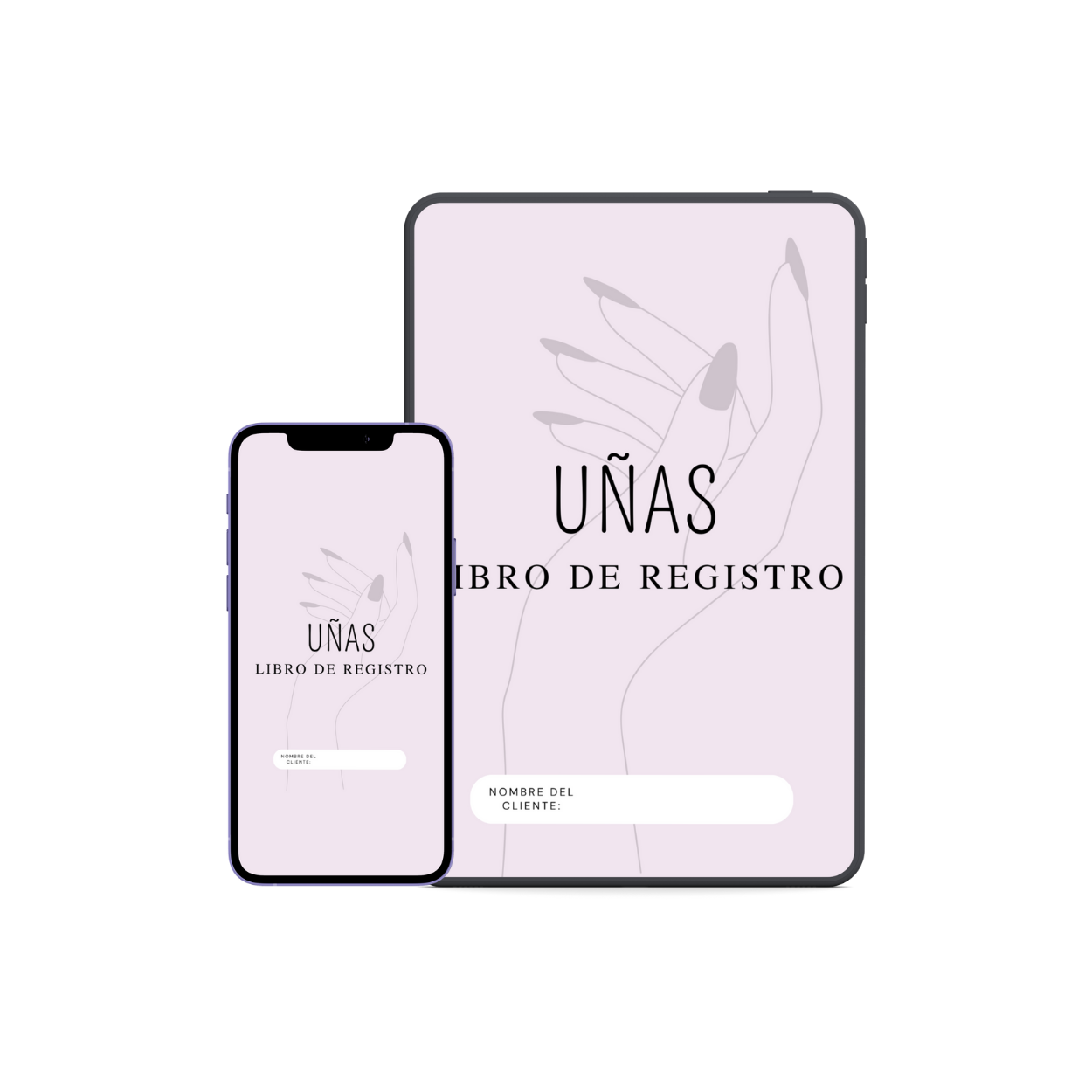 Formulario digital de Uñas