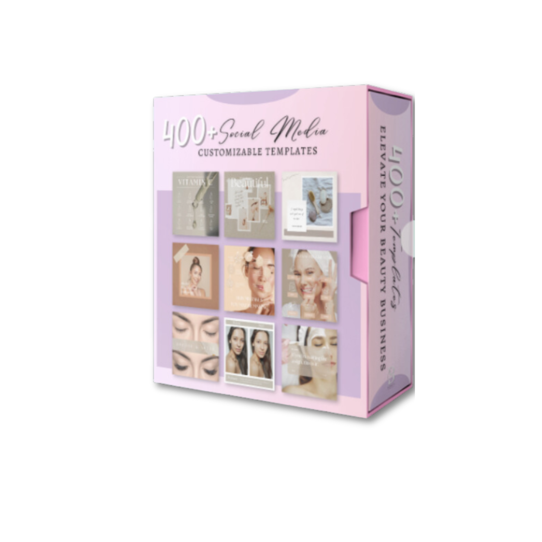 400+ Plantillas de belleza para redes sociales